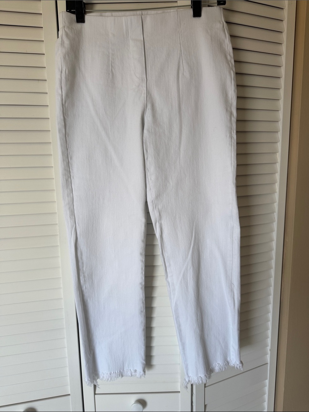 Classic White Women's Straight-Leg Pants